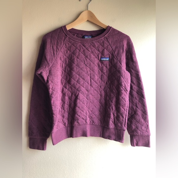Patagonia Sweaters - Patagonia Crew Neck Organic Cotton Sweater Women’s Pullover Burgundy Size XS